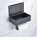 Tissue Dispenser | Stainless Steel Bathroom Paper Holder | 2-in-1 Shelf and Holder | SteelShelf