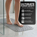 Non-skid Bath Mat | Textured Surface | Fast Water Drain | SafeStep