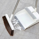 Broom with Dustpan Set | Upright Sweeping, No Bending | Comb-Edged | CleanStand