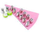 12-Piece Tulip Decorating Tip Set with Silicone Piping Bag and Adapter