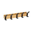 Wall-Mounted Coat Hanger with Dual Adjustable Hooks | Space-Saving Storage | Adjustable Double Hooks | Nordivo