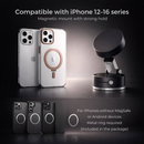 Car Phone Mount with Suction Base | Magnetic Grip | Flexible, Rotatable, and Foldable | Magnevo