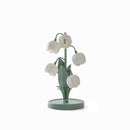 Table lamp featuring a bell orchid