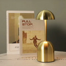 LuminaCrescent – Wireless Adjustable LED Metal Desk Lamp | Contemporary Touch Control