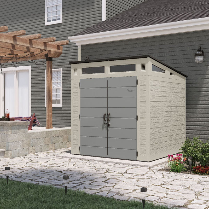Suncast 7′ x 7′ Modernist Resin Outdoor Storage Shed