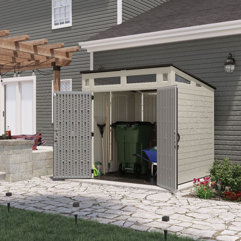 Suncast 7′ x 7′ Modernist Resin Outdoor Storage Shed