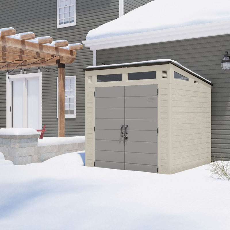 Suncast 7′ x 7′ Modernist Resin Outdoor Storage Shed
