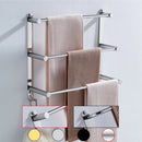 Towel Holder | Three Stainless Steel Rods | Wall Mount | TowelGrid