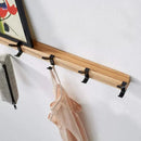 Wall-Mounted Coat Rack | Wood and Metal | Space-Saving Compact Design | Holmika
