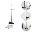 Broom with Dustpan Set | Upright Sweeping, No Bending | Comb-Edged | CleanStand