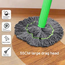 Self-Wringing Microfiber Mop Replacement Head | Swivel Joint | No-Touch Use | CleanPulse