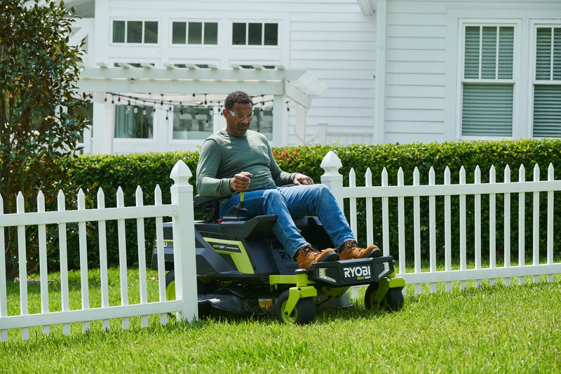 RYOBI 80V HP Brushless 30 in. Battery Electric Cordless Zero Turn Mower with 80V 10 Ah Batteries