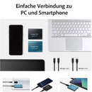 External Storage | 128GB Portable SSD | USB-C & USB 3.1 | Ultra-Compact | Shockproof Build | DataVault