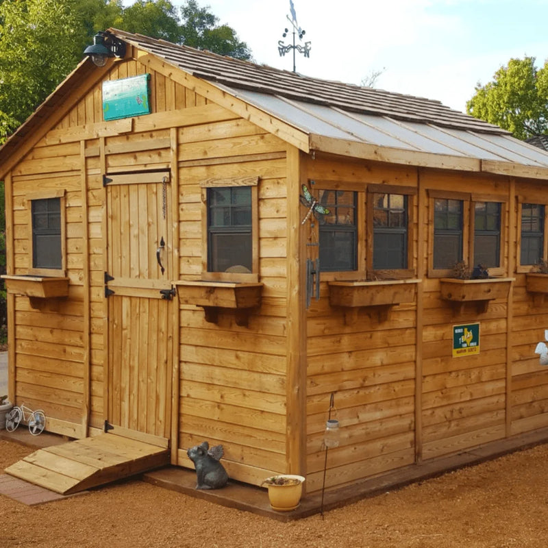 Cedar Sunshed Garden Shed | 12×12
