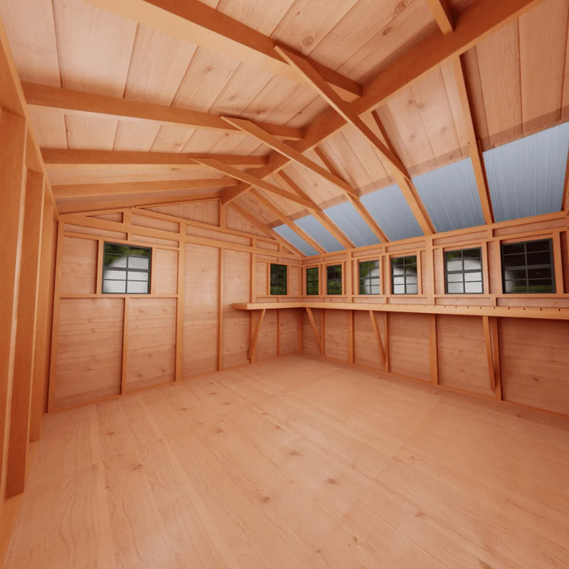 Cedar Sunshed Garden Shed | 12×12