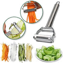 2-in-1 Vegetable Peeler with Julienne Blade – Stainless Steel Design