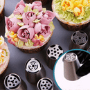 12-Piece Tulip Decorating Tip Set with Silicone Piping Bag and Adapter