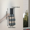 Towel Rack | Vertical Wall Organizer | Open Wire Basket | TowelStack