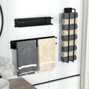 Towel Rack | Vertical Wall Organizer | Open Wire Basket | TowelStack