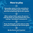 Underwater Pool Treasure Game with Cards and Waterproof Gems