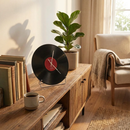 12-Inch Quiet Vinyl Wall Clock with Customizable Design