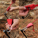 4-Piece Tent Guyline Set – Roller Buckles, No Knots Required