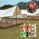 4-Piece Tent Guyline Set – Roller Buckles, No Knots Required