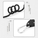 4-Piece Tent Guyline Set – Roller Buckles, No Knots Required