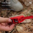 4-Piece Tent Guyline Set – Roller Buckles, No Knots Required