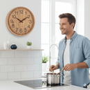 30 cm Wooden Wall Clock – Quiet Mechanism