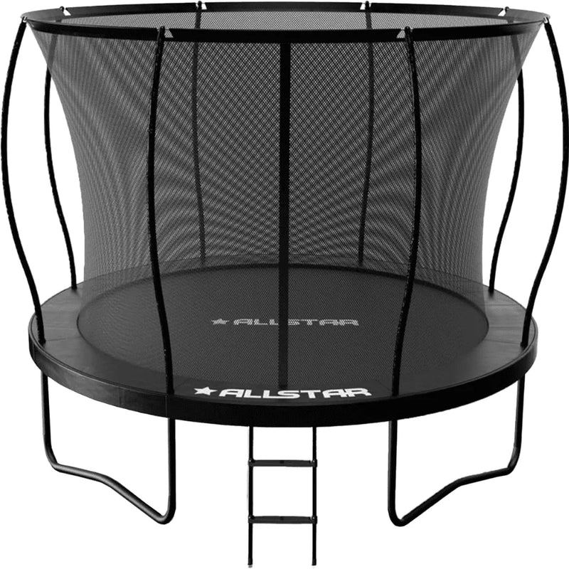 ALLSTAR 10 Trampoline Outdoor Backyard Play Equipment with Net & Ladder