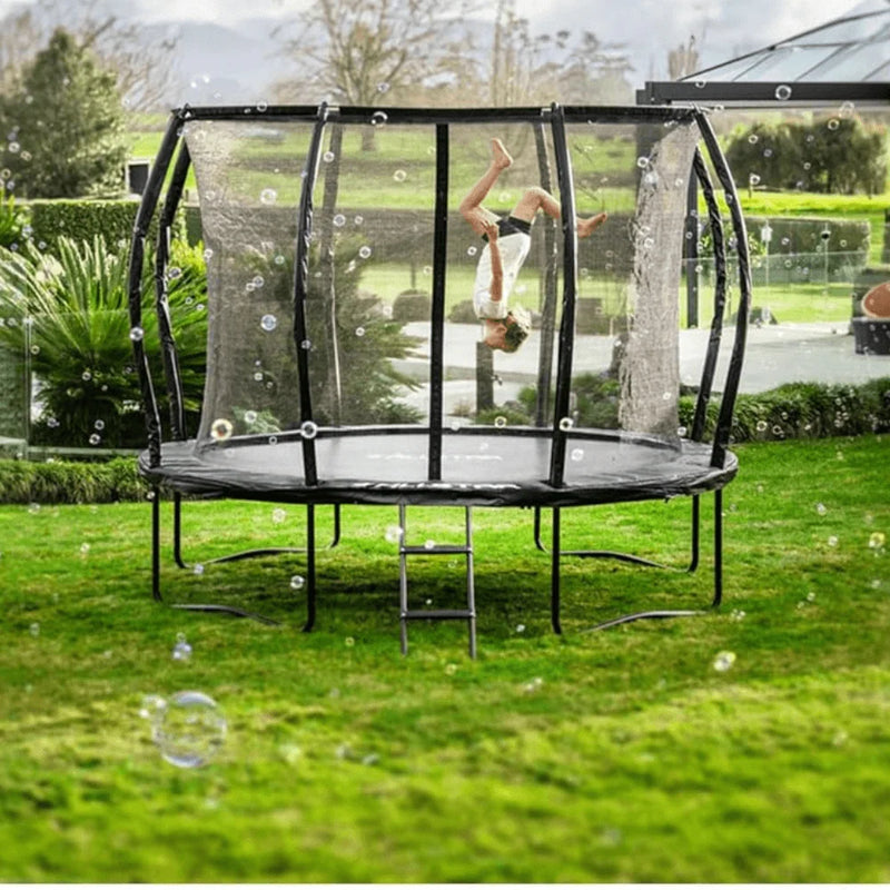 ALLSTAR 10 Trampoline Outdoor Backyard Play Equipment with Net & Ladder