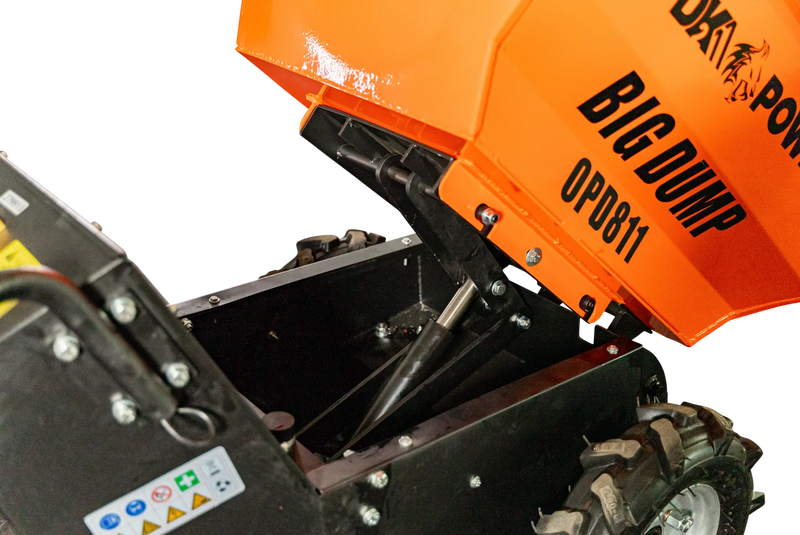 Detail K2 Big Dump 1100 lb Electric Power Dump Cart – Heavy-Duty Self-Propelled Hydraulic Hauler