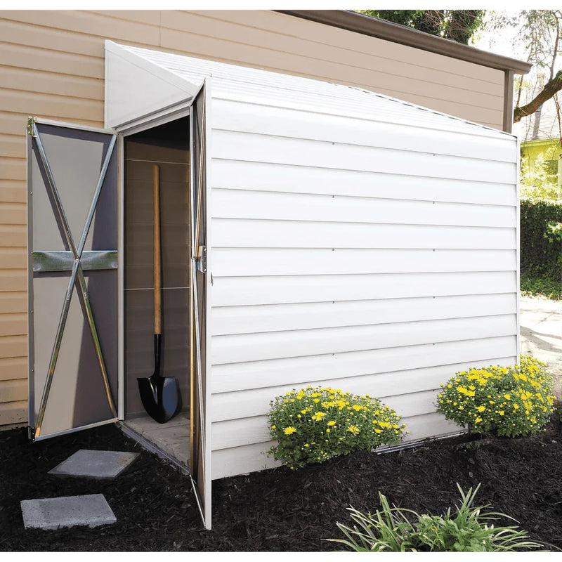 Arrow 4 ft. x 7 ft. Yardsaver Galvanized Steel Storage Shed