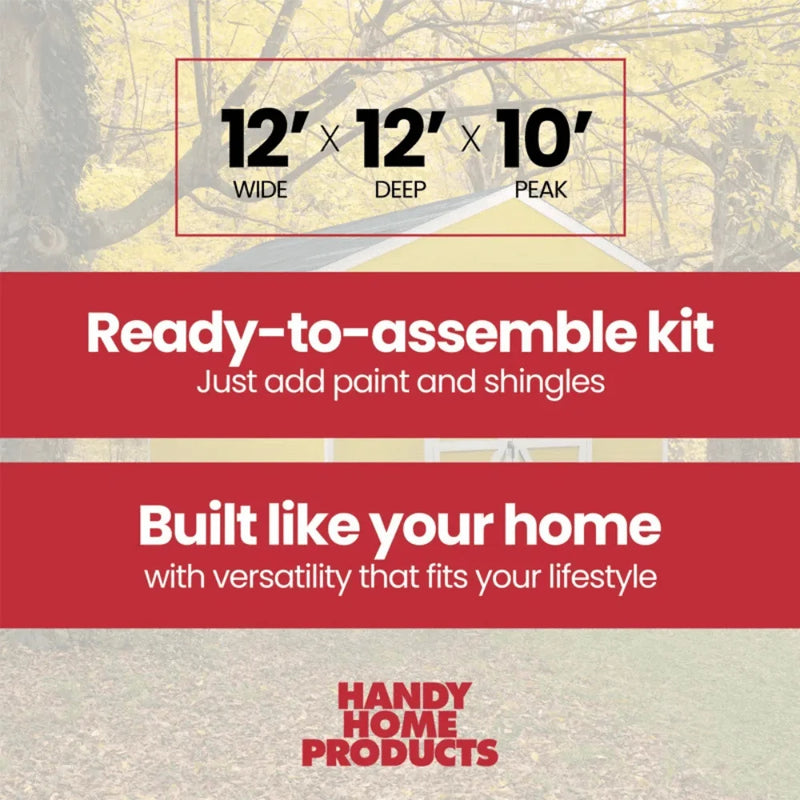 Astoria 12 ft. x 12 ft. Outdoor Wood Storage Shed