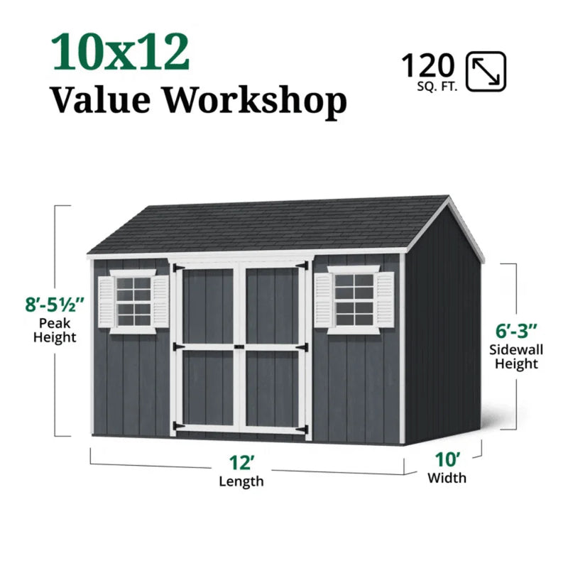 Value Workshop Outdoor Wood Storage Shed