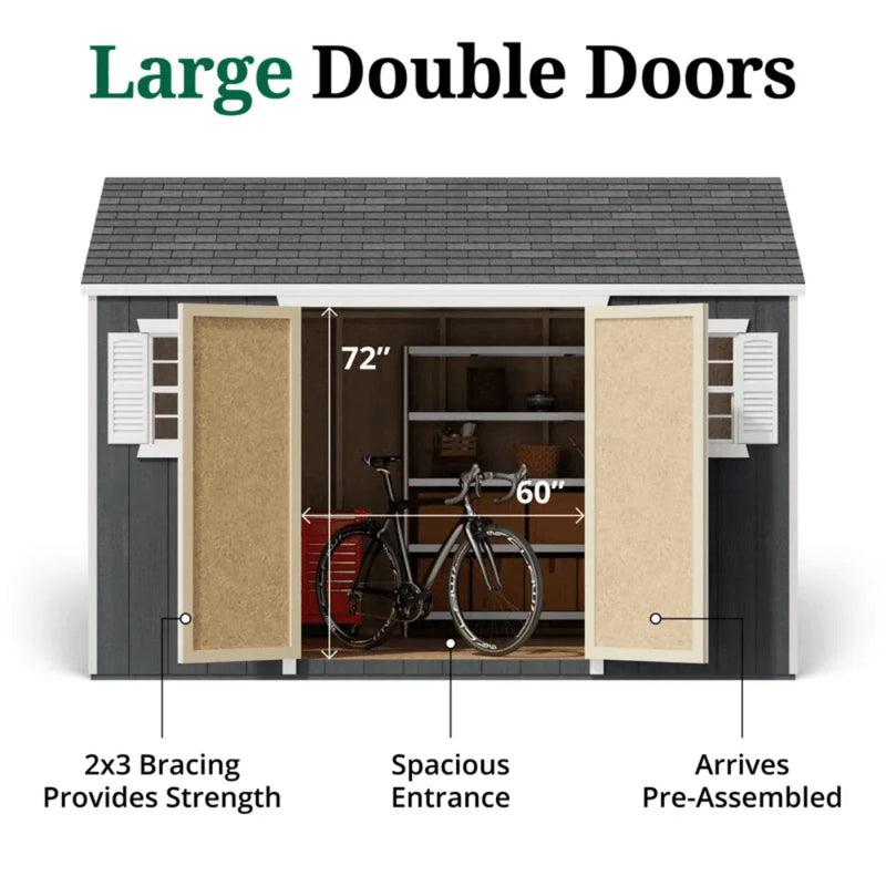 Value Workshop Outdoor Wood Storage Shed
