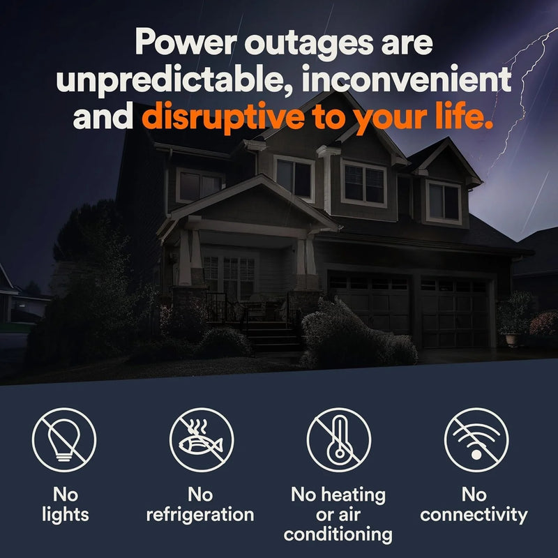 Guardian Series 22 kW/19.5 kW Air Cooled Home Standby Generator with Wi-Fi and Whole Home 200 Amp Transfer Switch