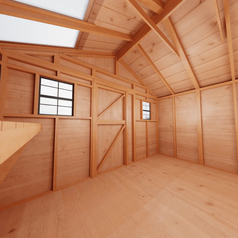 Cedar Sunshed Garden Shed | 12×12