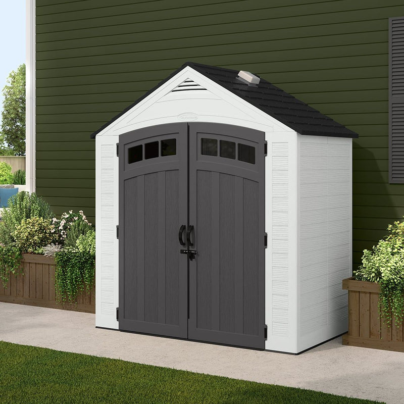 Suncast 7-ft x 4-ft Vista Resin Storage Shed (Floor Included)