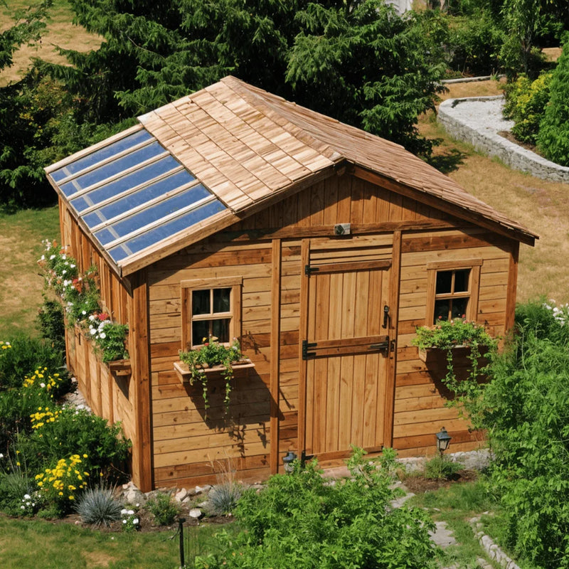 Cedar Sunshed Garden Shed | 12×12
